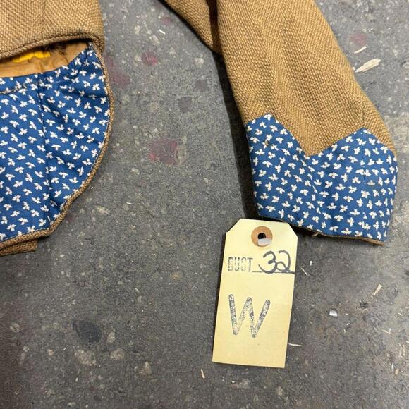 Vintage 40s 50s Does Victorian Antique Style Burlap & Calico Bodice Film Costume - Picture 5 of 6